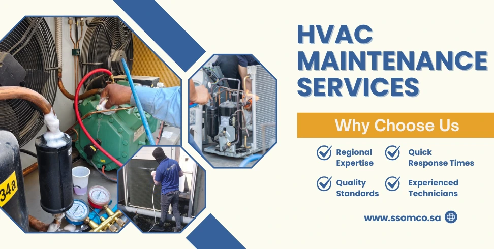 HVAC maintenance company servicing cooling systems in Saudi Arabia